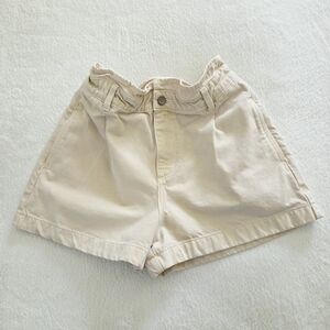 ZARA ✨️ Women's Cream Denim Shorts Size 6